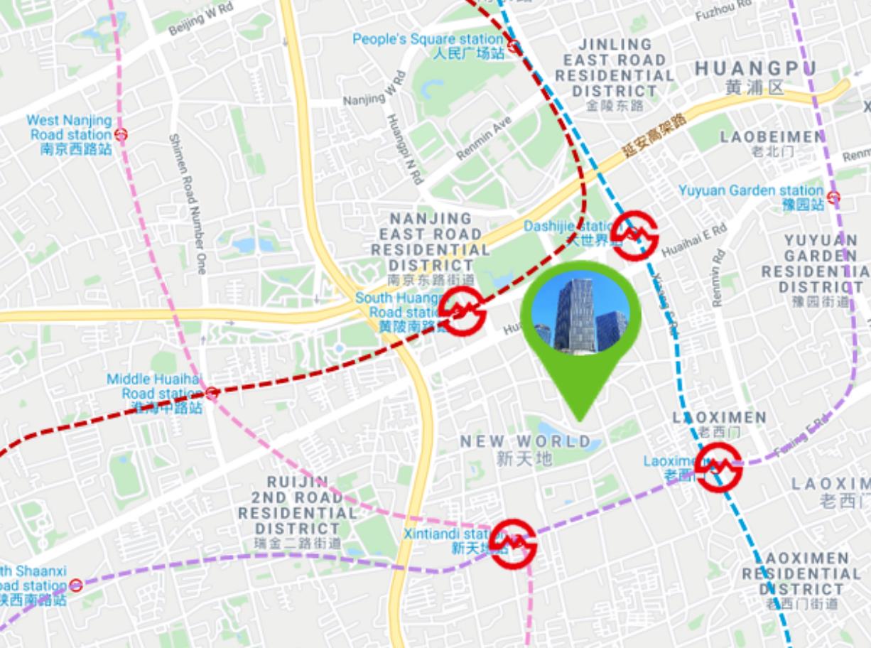 无限极大厦交通区位图